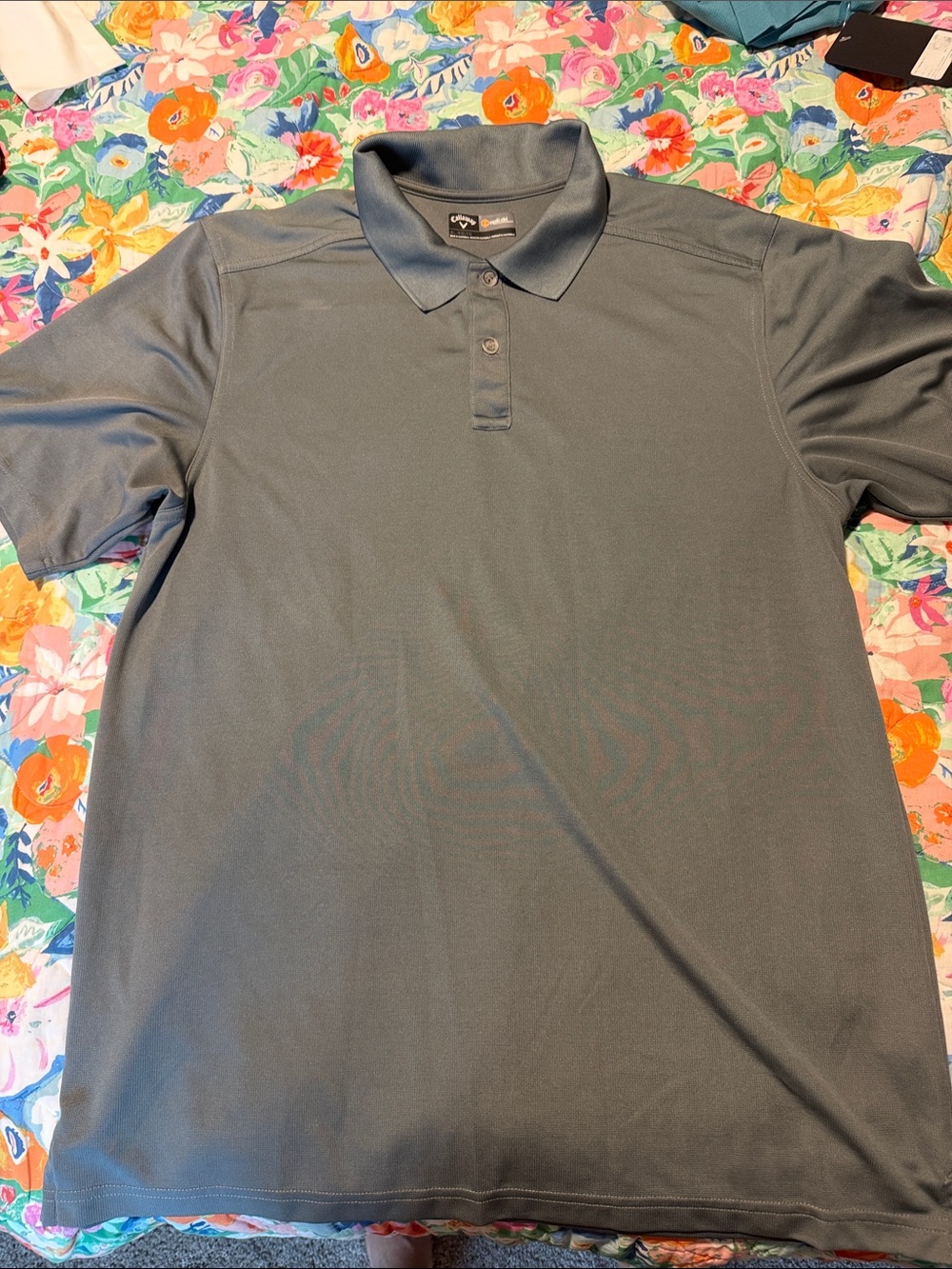 Men's Slate Gray Performance Polo